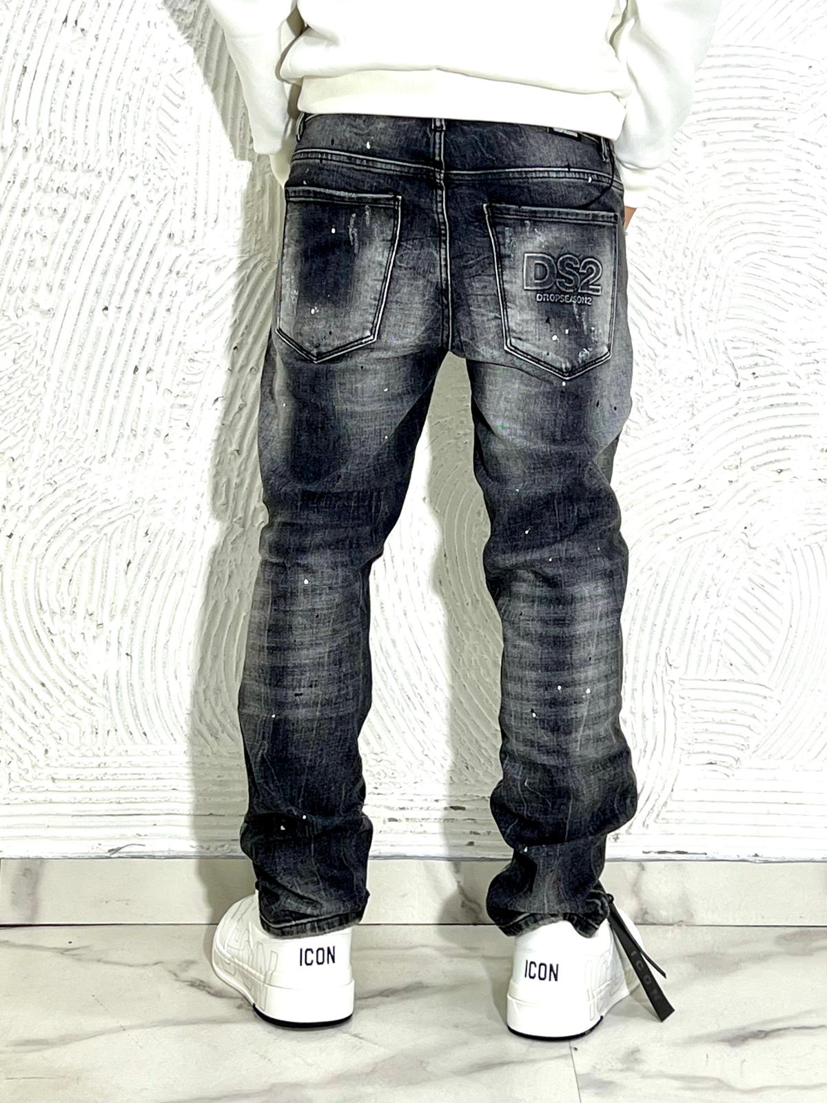 JEANS DS2 LOGO GONFIATO