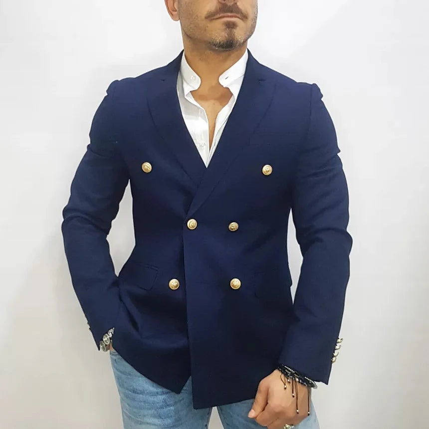 Giacca Doppiopetto Bottoni Gold