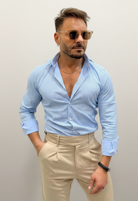 Camicia fantasia cravatta telamira