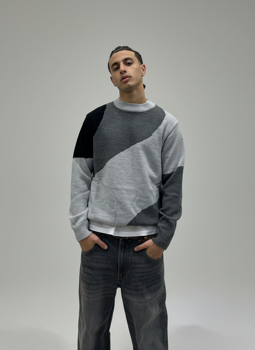 MAGLIONCINO GIROCOLLO TRICOLOR