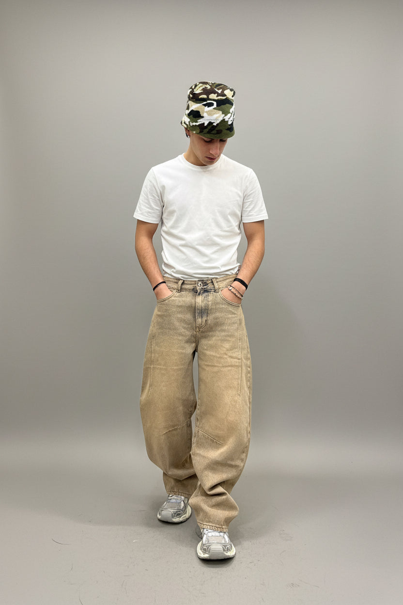 Jeans BaloonFit Sabbiato
