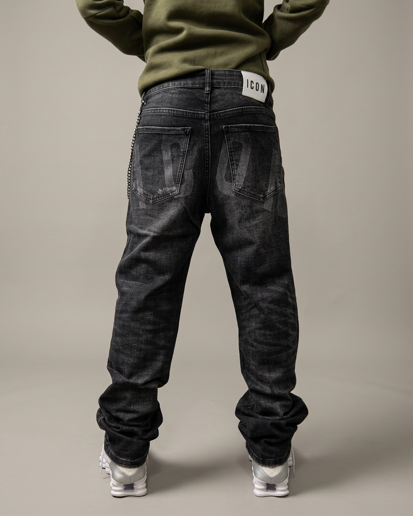 JEANS ICON LOGO LASERIZZATO