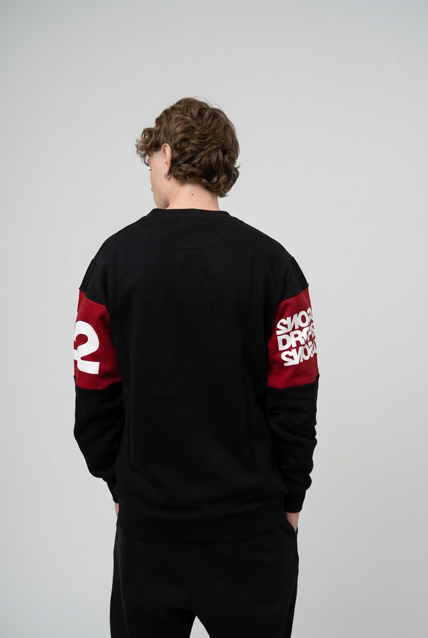 FELPA GIROCOLLO DS2 COLOR BLOCK