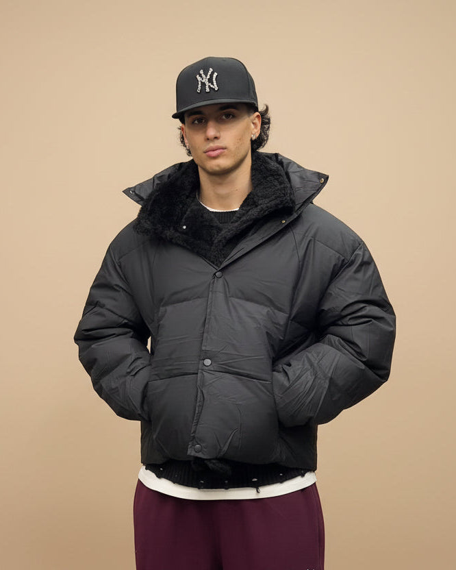 PUFFER abbottonatura montone