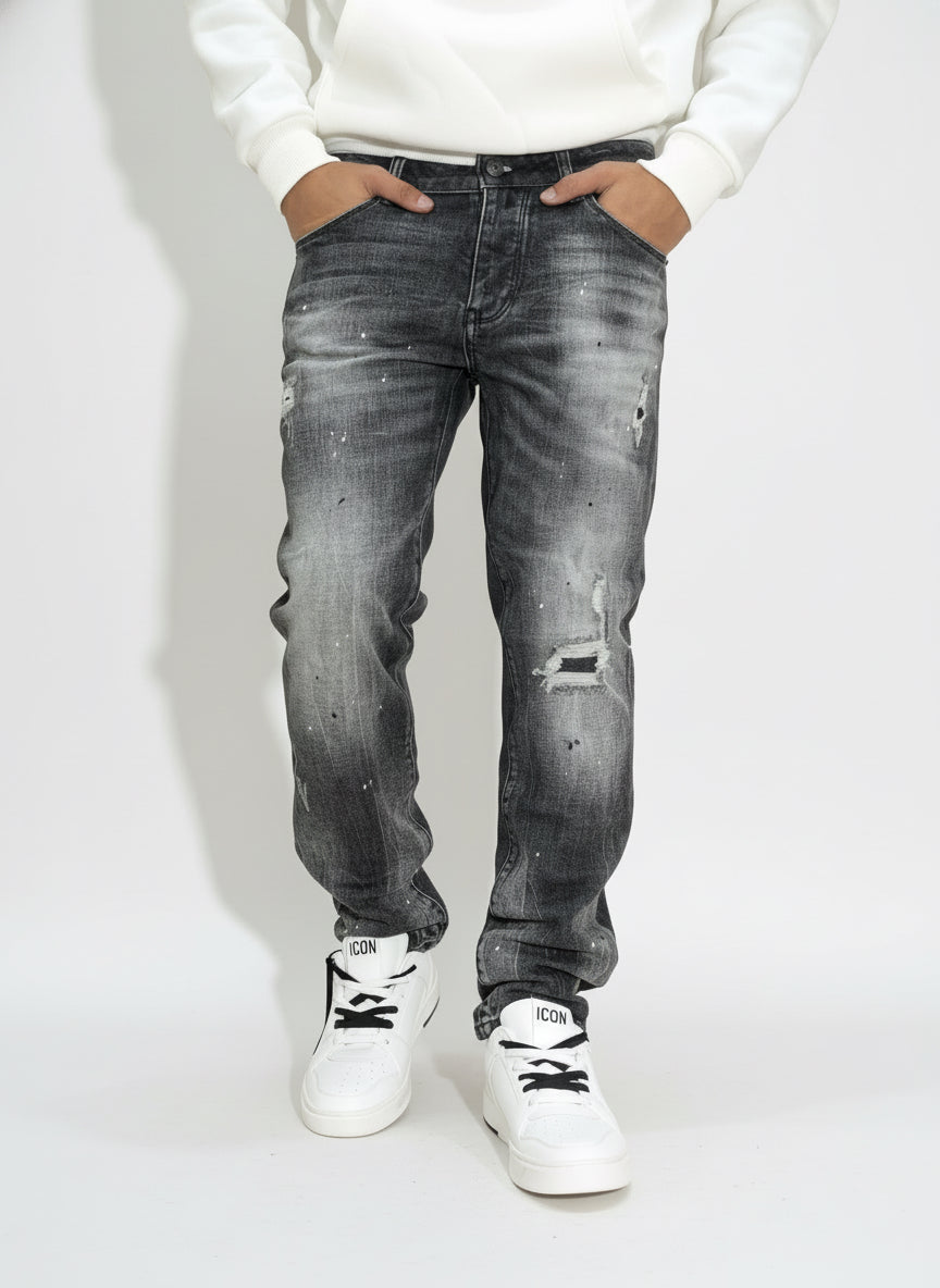 JEANS DS2 LOGO GONFIATO