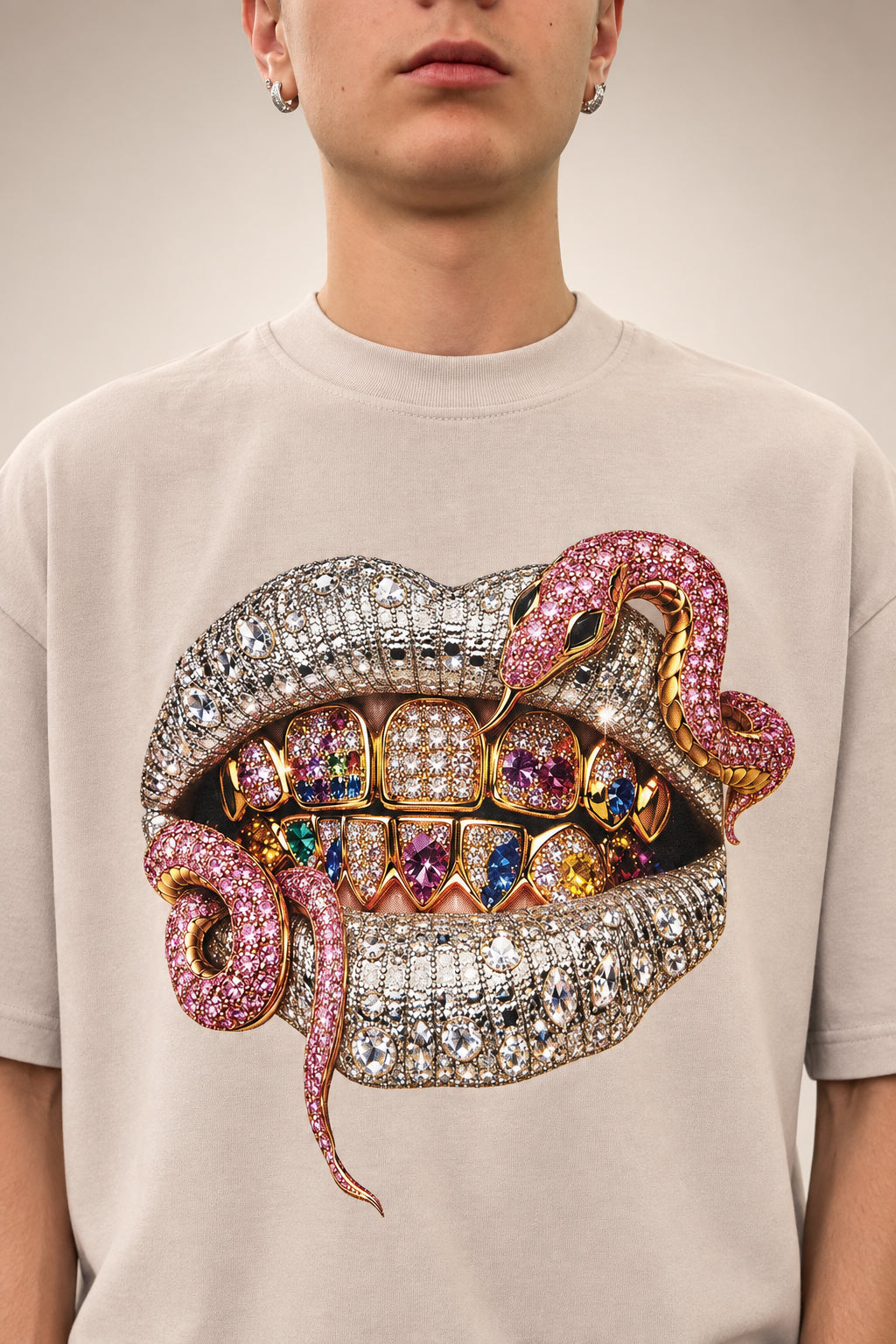 T-SHIRT BOCCA DI SERPENTE