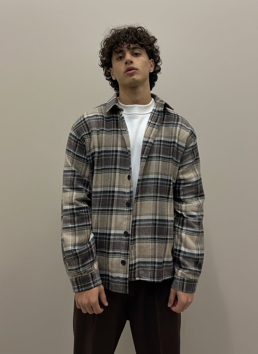 CAMICIA QUADRI IN FLANELLA