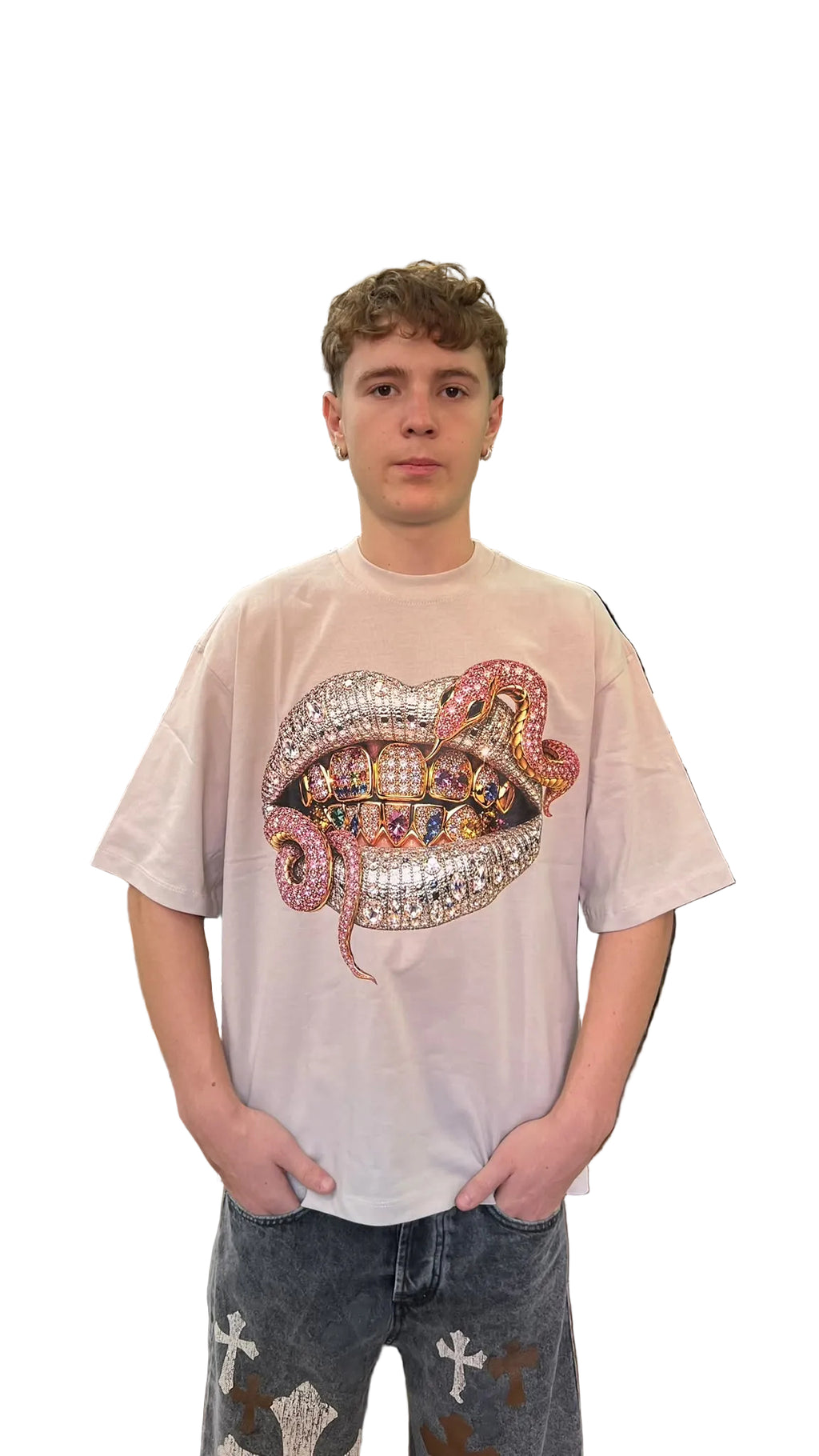 T-SHIRT BOCCA DI SERPENTE