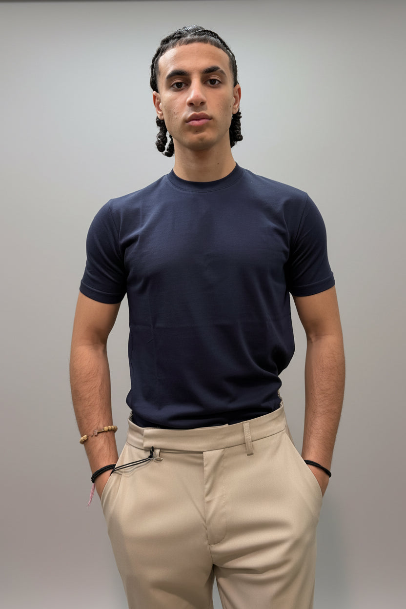 T-shirt in filo di Scozia