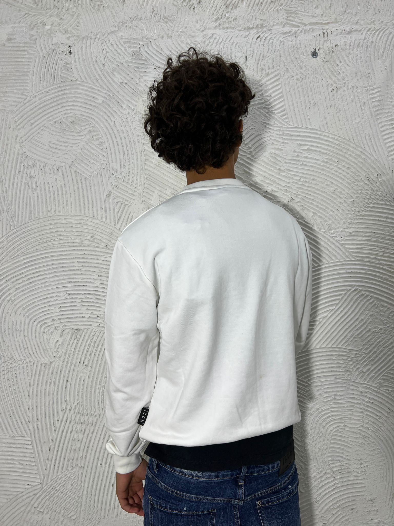 FELPA GIROCOLLO ICON- LOGO GONFIATO