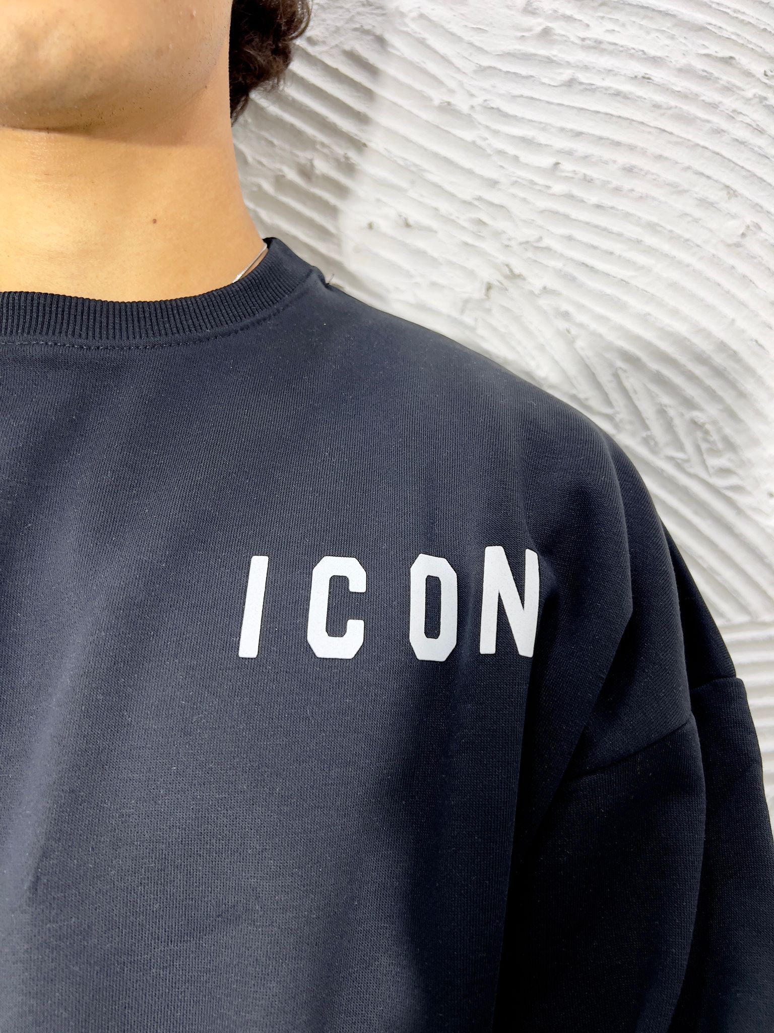 FELPA GIROCOLLO FASCIA ICON RETROSCHIENA