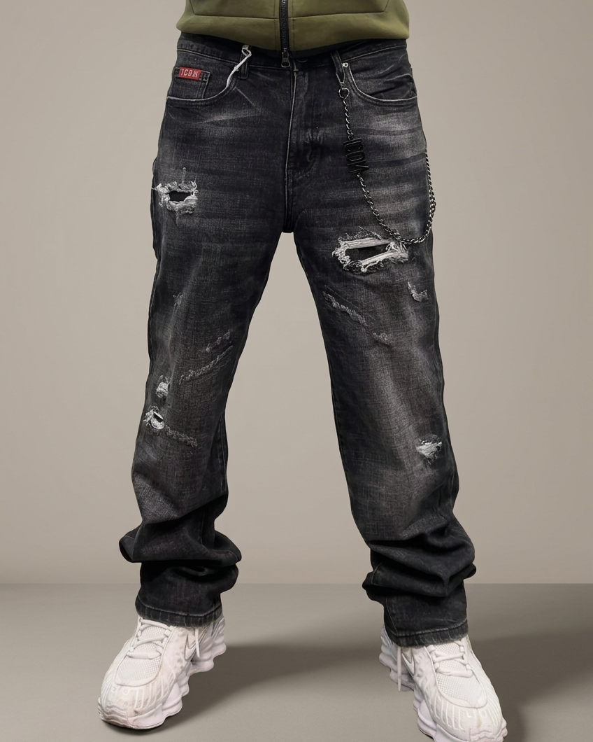 JEANS ICON LOGO LASERIZZATO