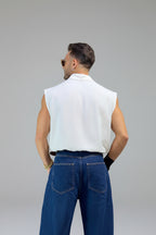 Camicia Smanicata in lino