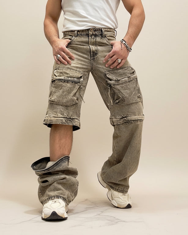 Jeans cargo dual function KSLAB