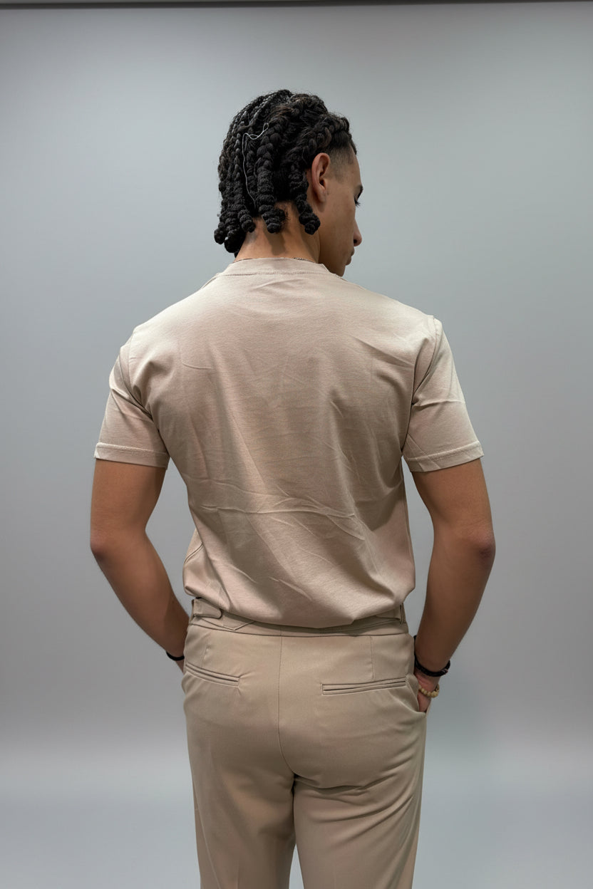 T-shirt in filo di Scozia