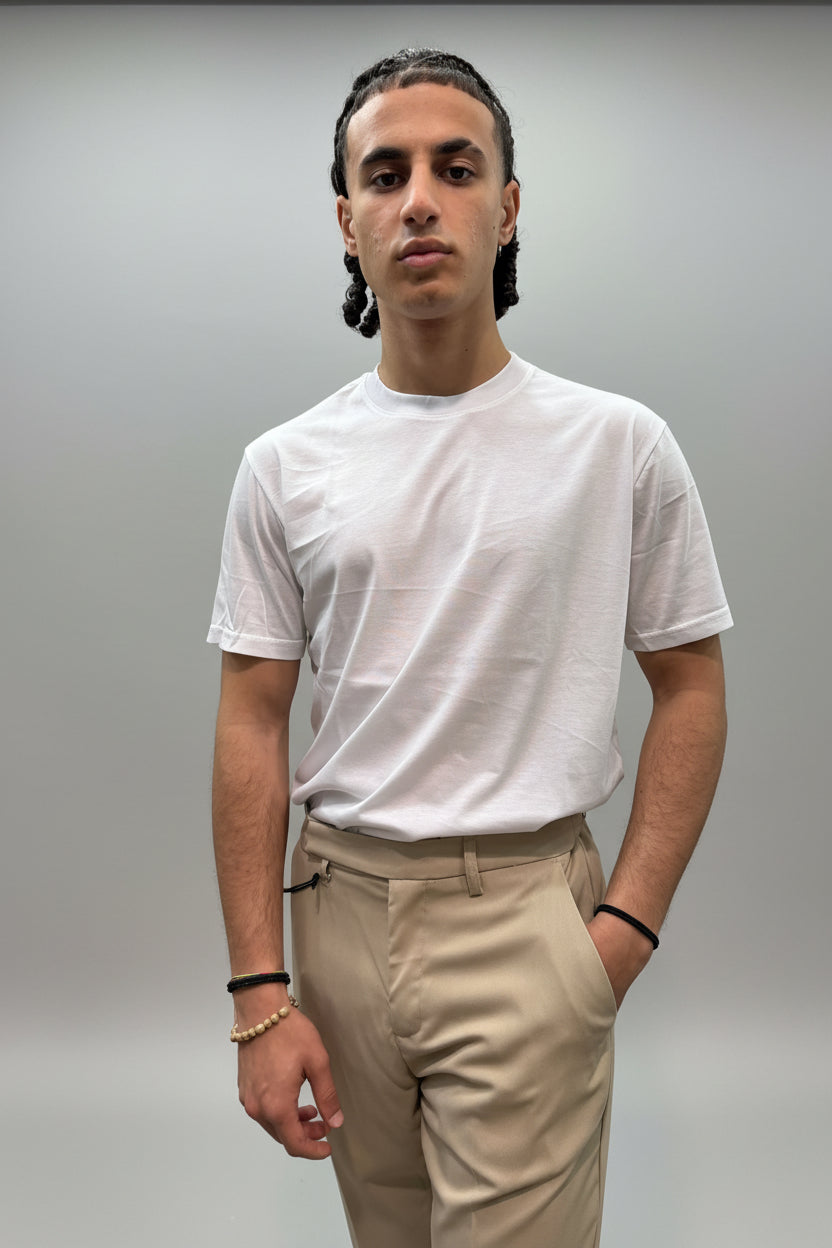 T-shirt in filo di Scozia