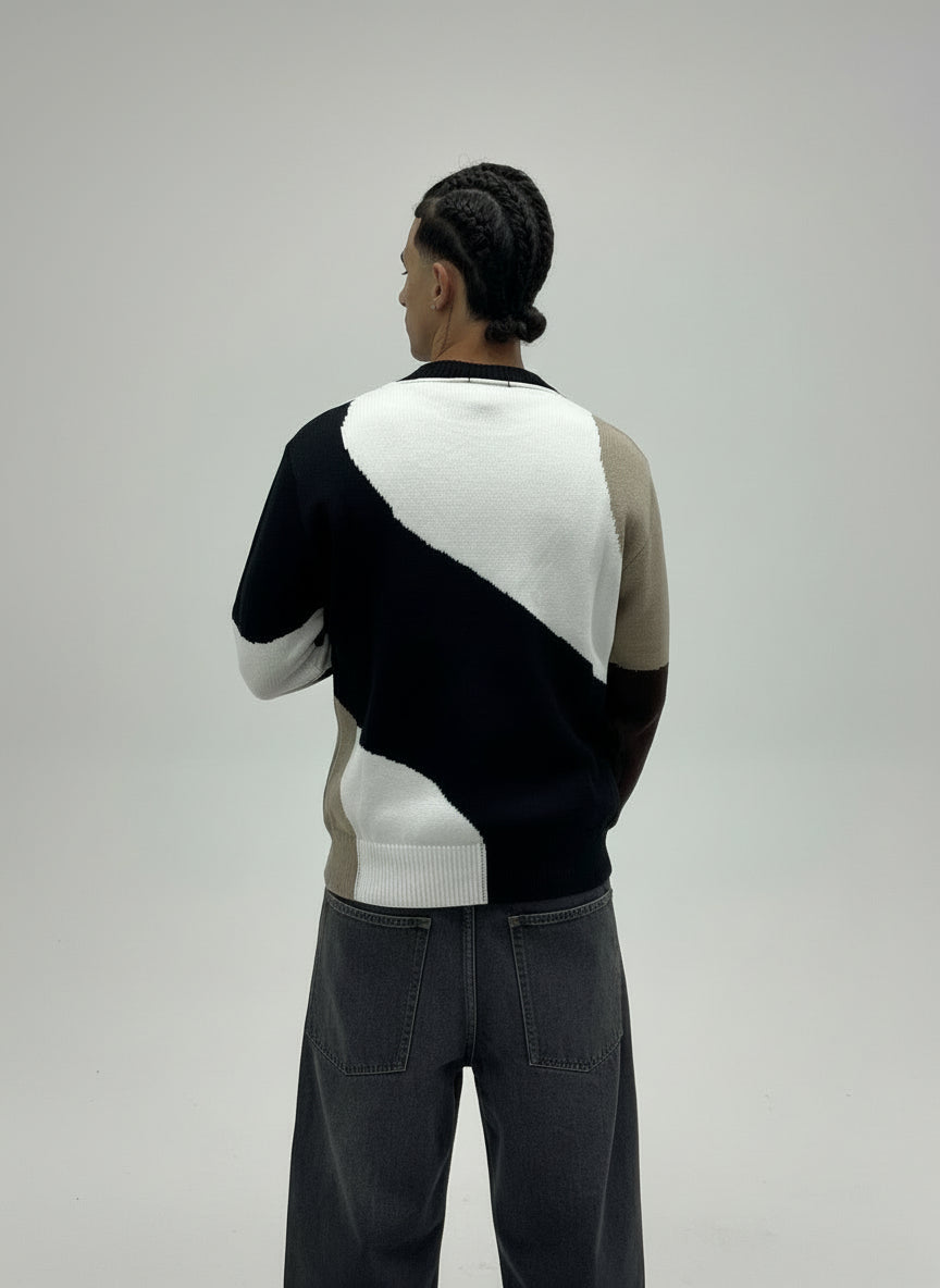 MAGLIONCINO GIROCOLLO TRICOLOR