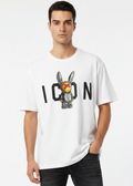 T-SHIRT ICON stampa pupazzo