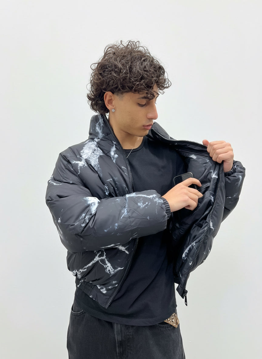 PUFFER EFFETTO MARMO