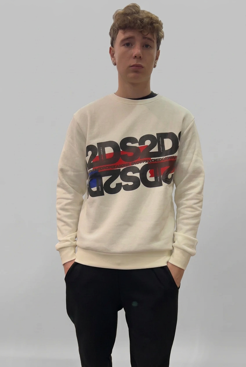 FELPA GIROCOLLO DS2 LOGO TRASVERSALE