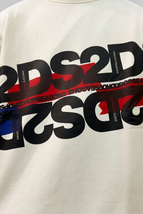 FELPA GIROCOLLO DS2 LOGO TRASVERSALE