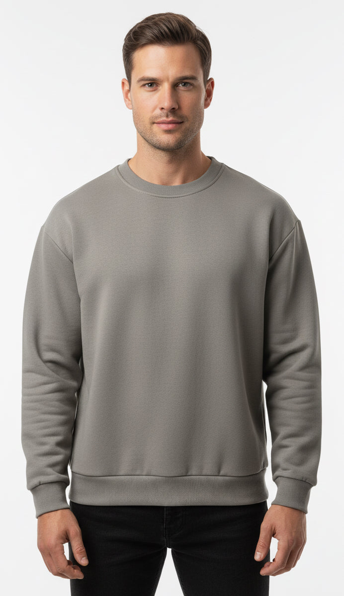 Felpa BoxyFit girocollo