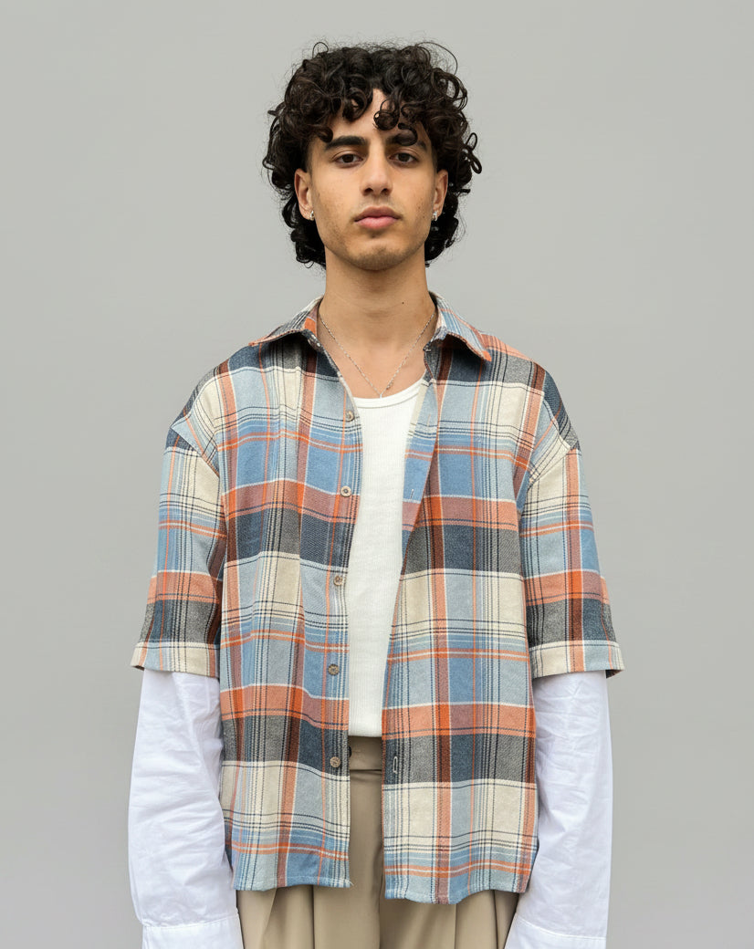 Camicia manica doppiata