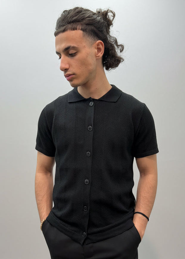 POLO CAMICIA TRAFORATA