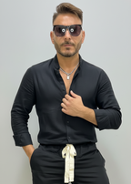 Camicia Lino Collo Coreano  KSLAB