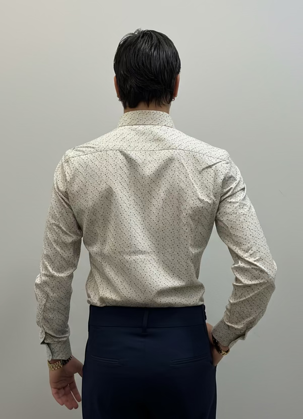 Camicia fantasia cravatta telamira