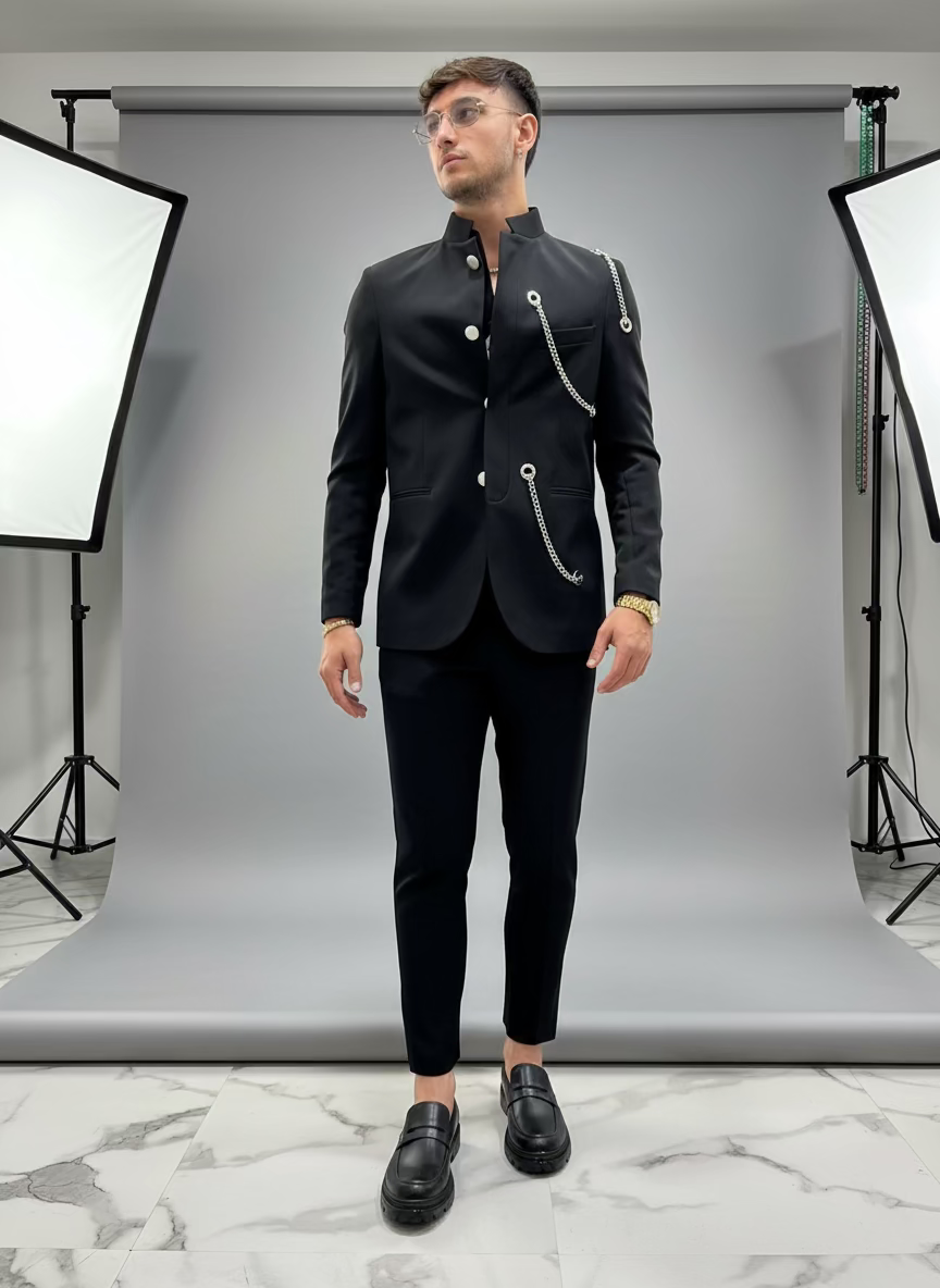 Abito Coreano personalizzato con occhielli e catene LuxuryCollection✨