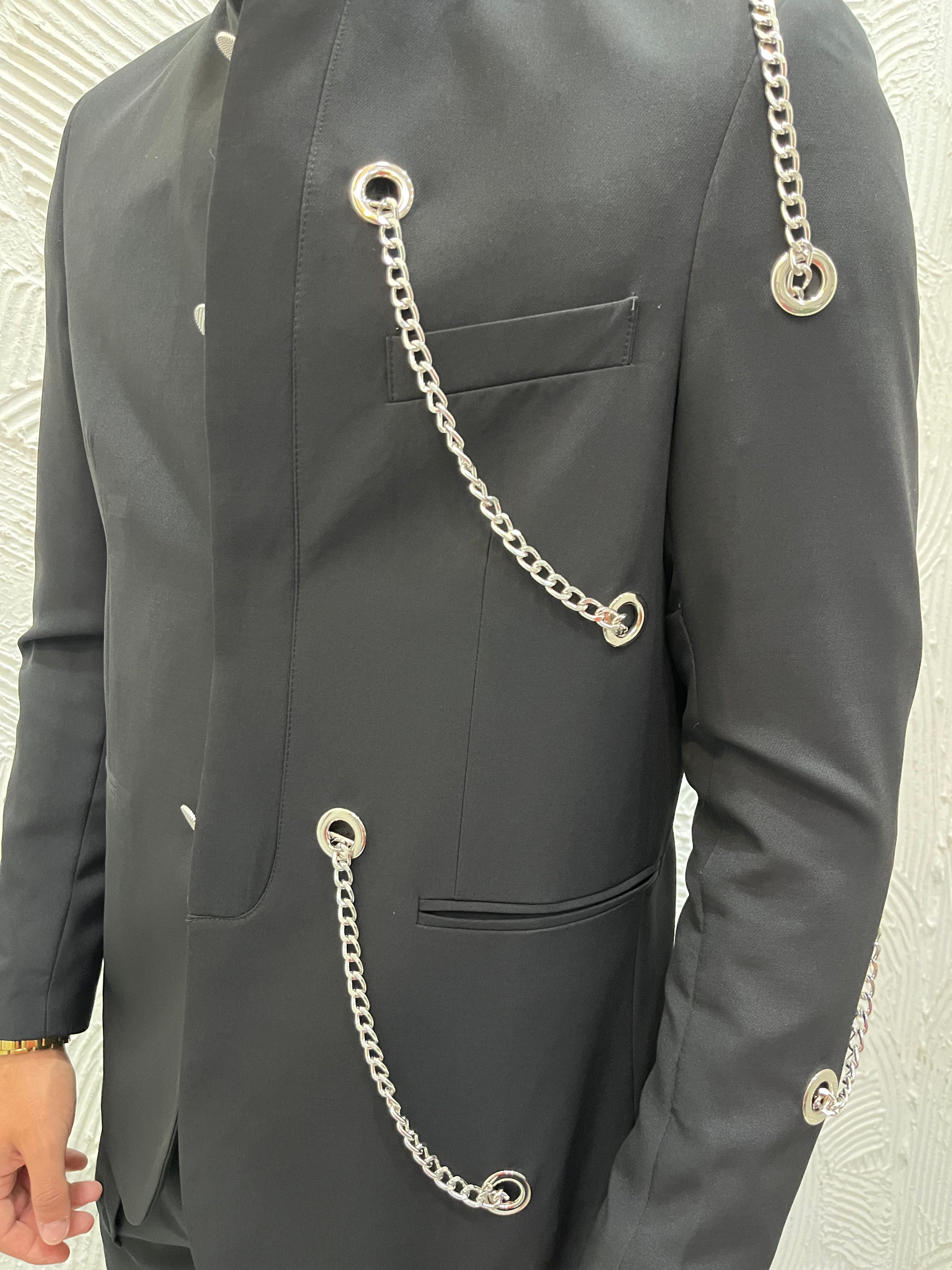 Abito Coreano personalizzato con occhielli e catene LuxuryCollection✨