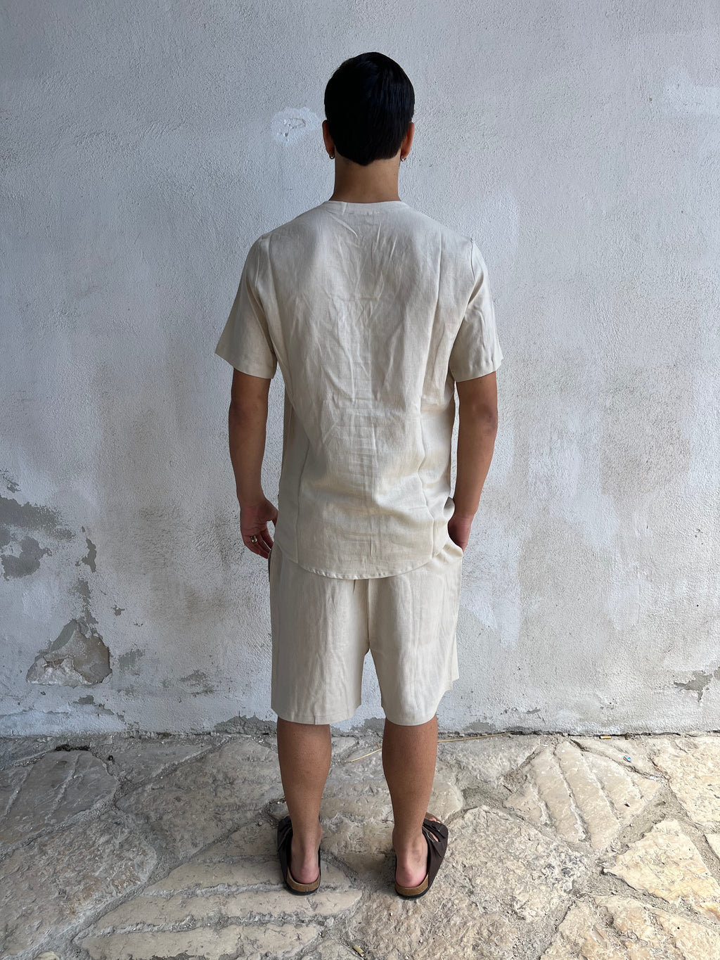 Coordinato IN LINO scollo a V THEBROTHERS