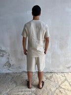 Coordinato IN LINO scollo a V THEBROTHERS