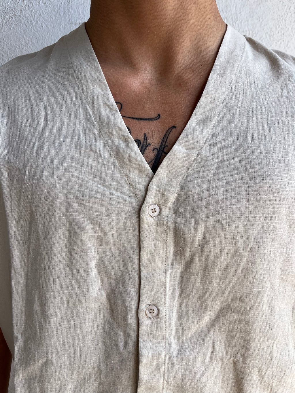 Coordinato IN LINO scollo a V THEBROTHERS