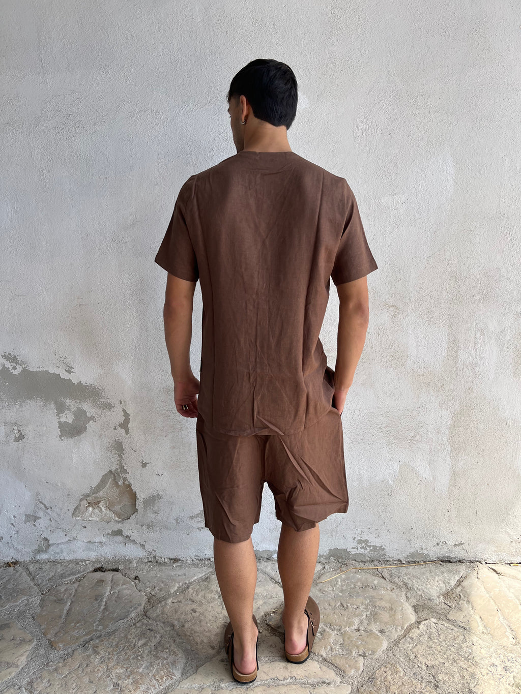 Coordinato IN LINO scollo a V THEBROTHERS