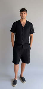Coordinato IN LINO scollo a V THEBROTHERS