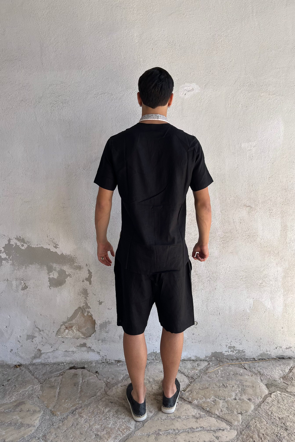 Coordinato IN LINO scollo a V THEBROTHERS