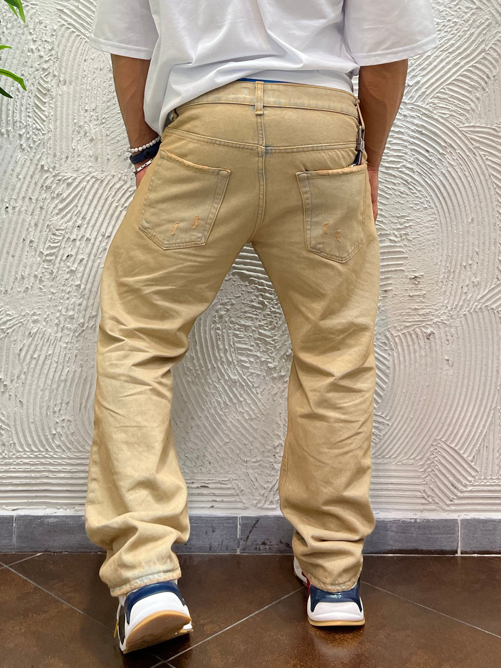 Jeans  baggy fit sabbiato