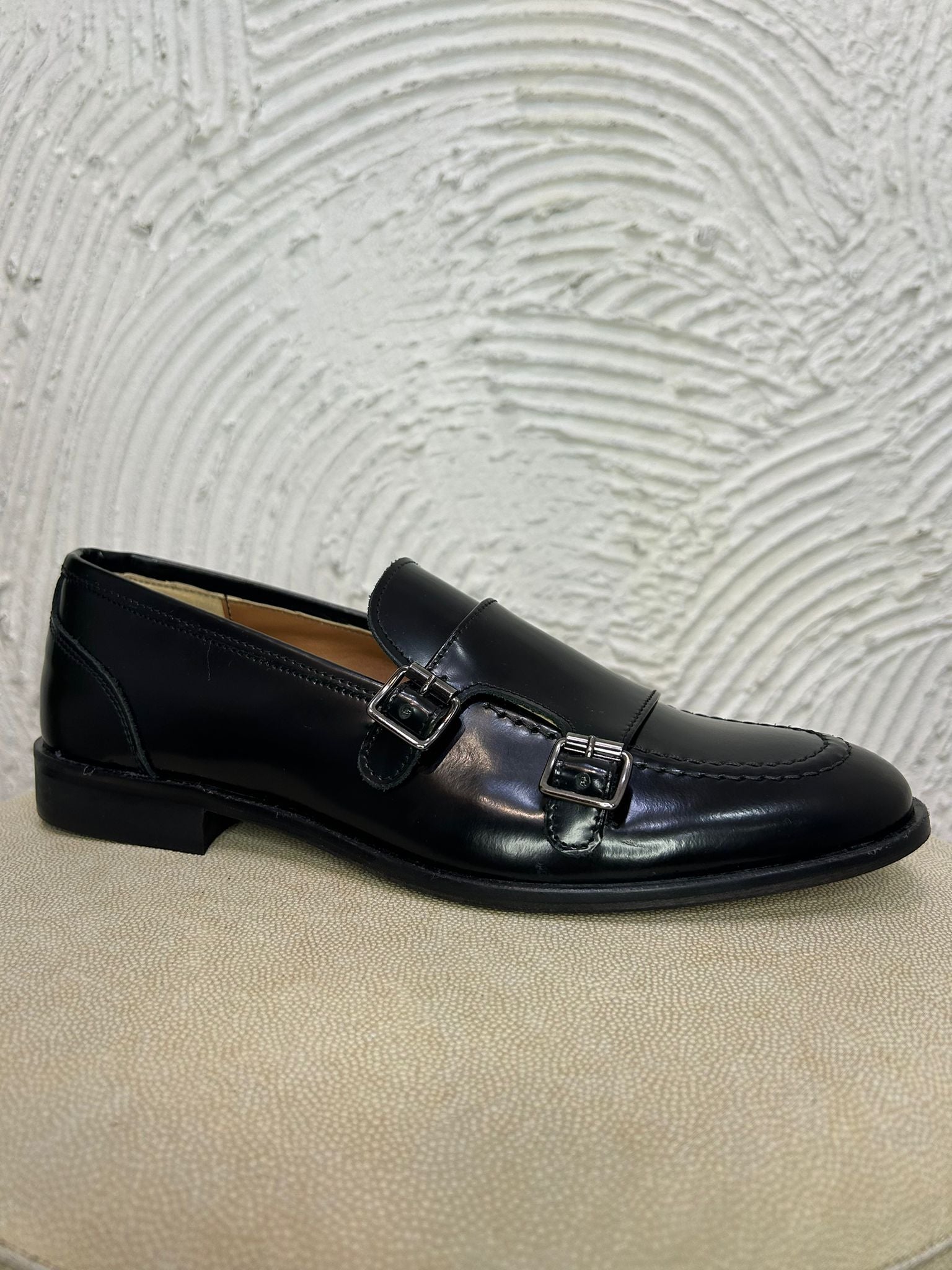 Mocassino Doppia Fibbia in pelle abrasivata ✨LuxryCollection