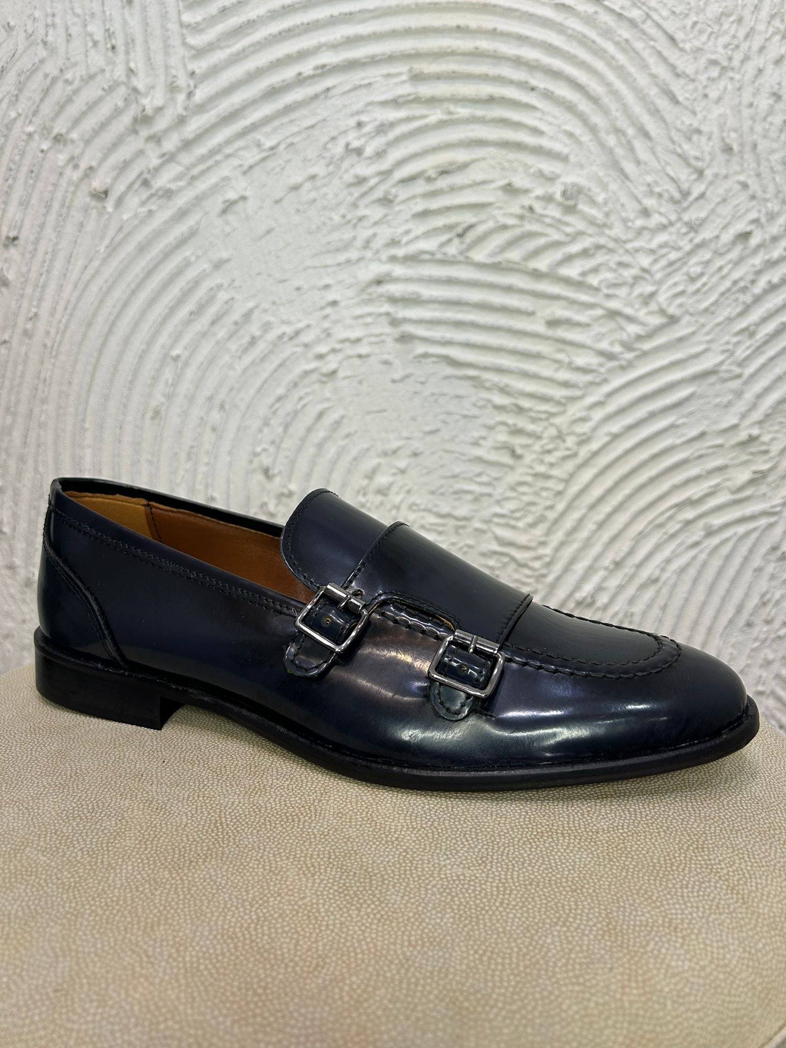 Mocassino Doppia Fibbia in pelle abrasivata ✨LuxryCollection