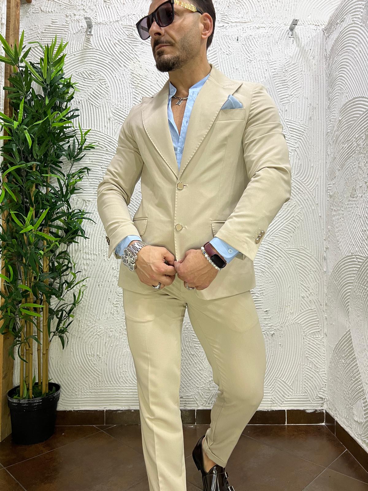 Abito monopetto bottoni gioiello THE BROTHERS