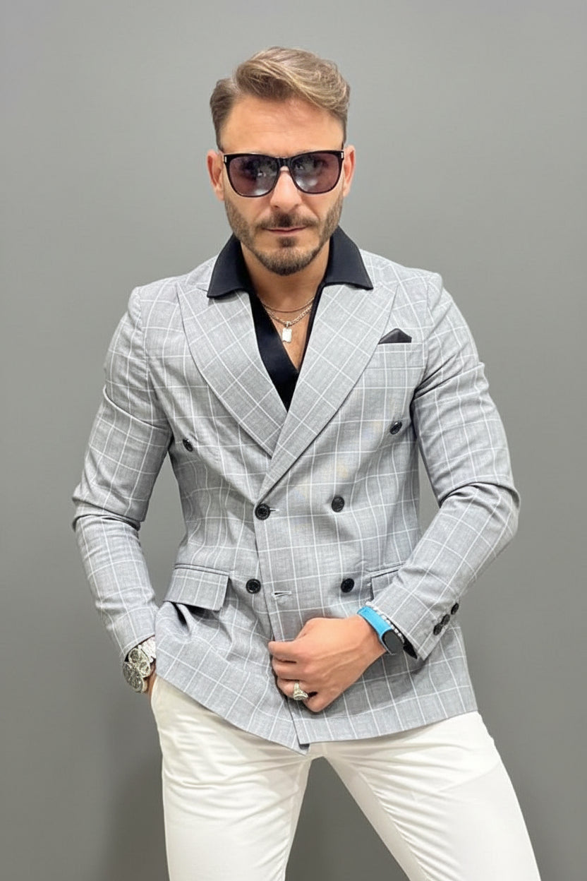 Giacca Doppio Petto Principe Di Galles THE BROTHERS