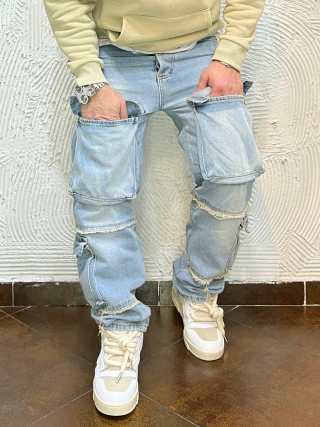 Jeans mod.CARGO lavaggio sabbiato KSLAB