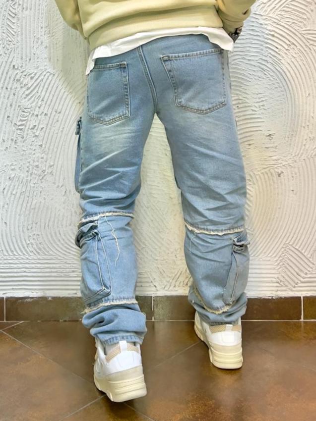 Jeans mod.CARGO lavaggio sabbiato KSLAB