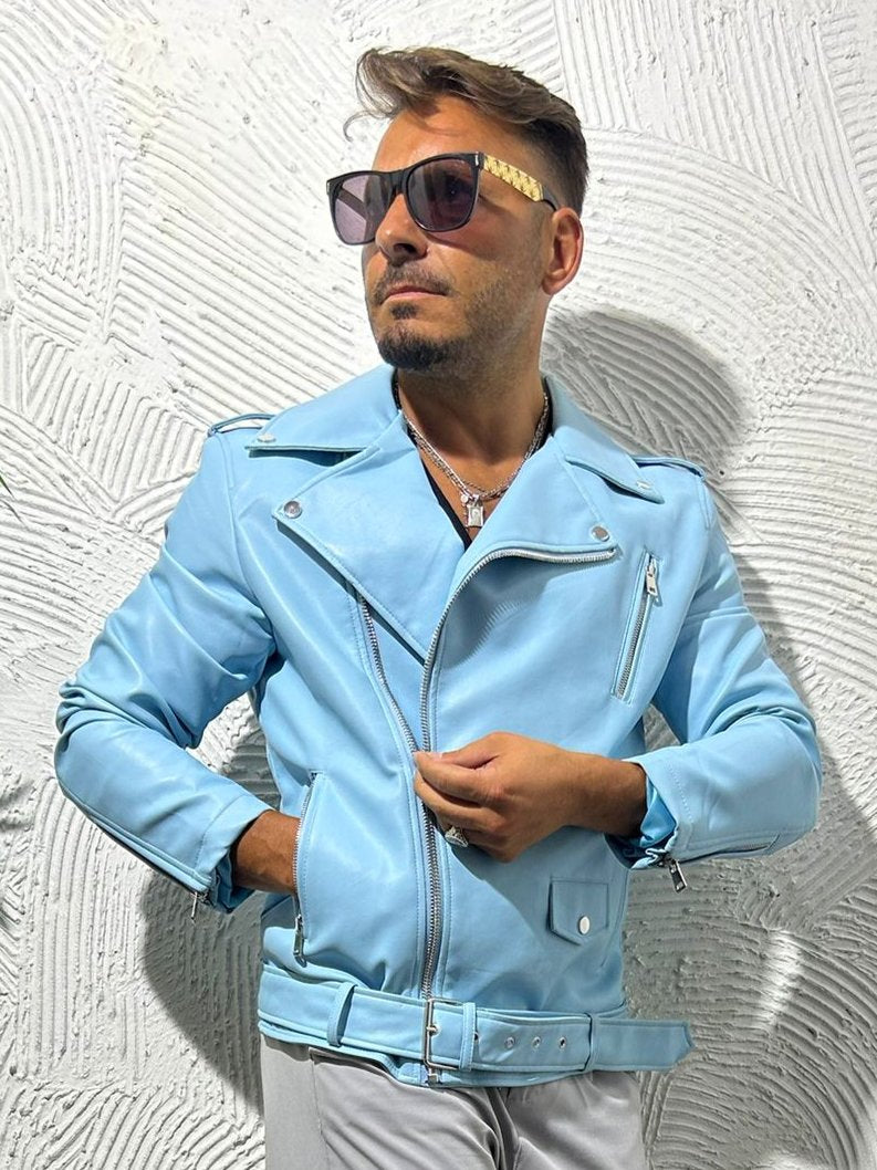 Giubbino mod.Chiodo Azzurro KSLAB