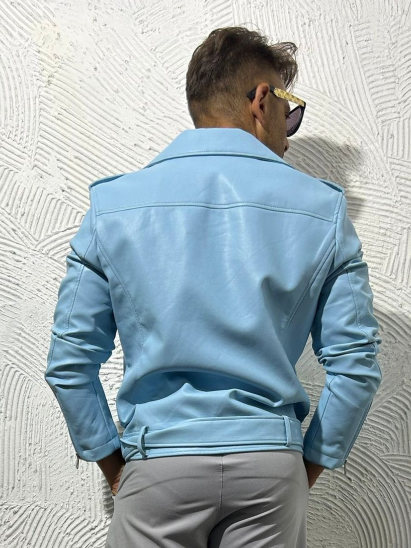 Giubbino mod.Chiodo Azzurro KSLAB