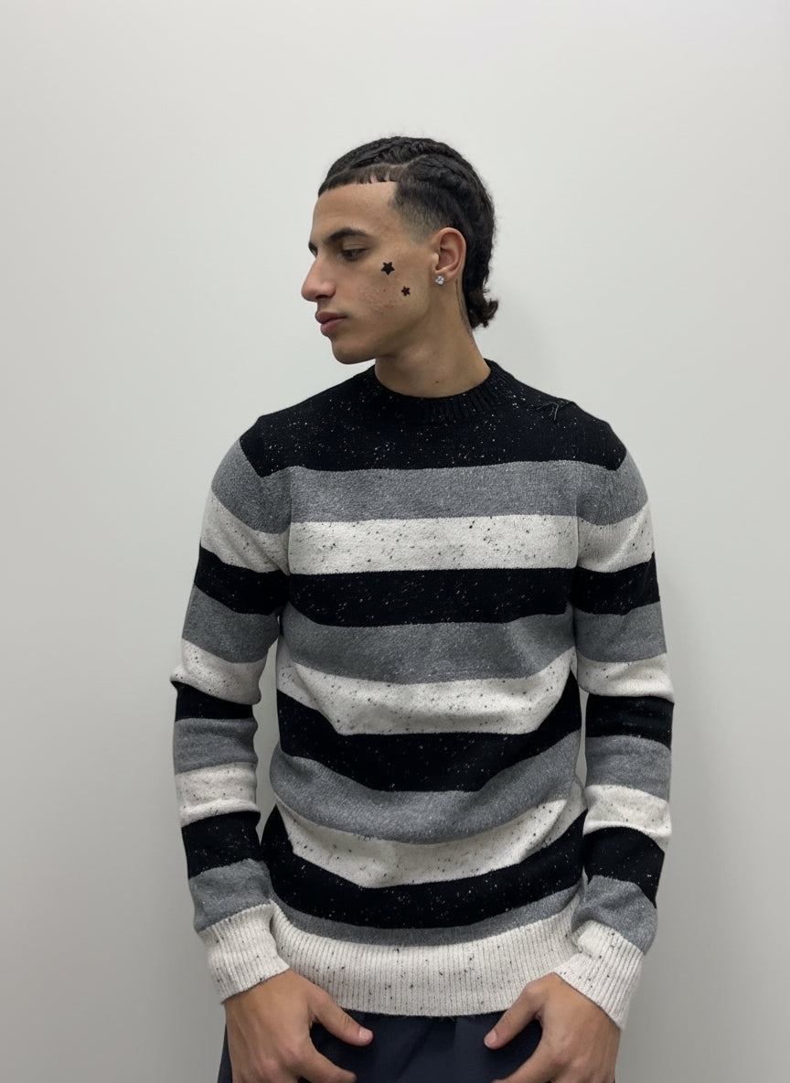 Maglioncino fasce trama Sale e Pepe