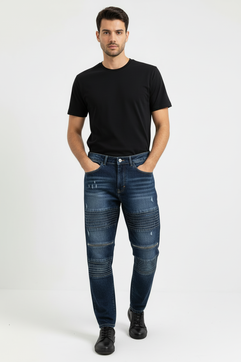 Jeans Biker Blu The Brothers