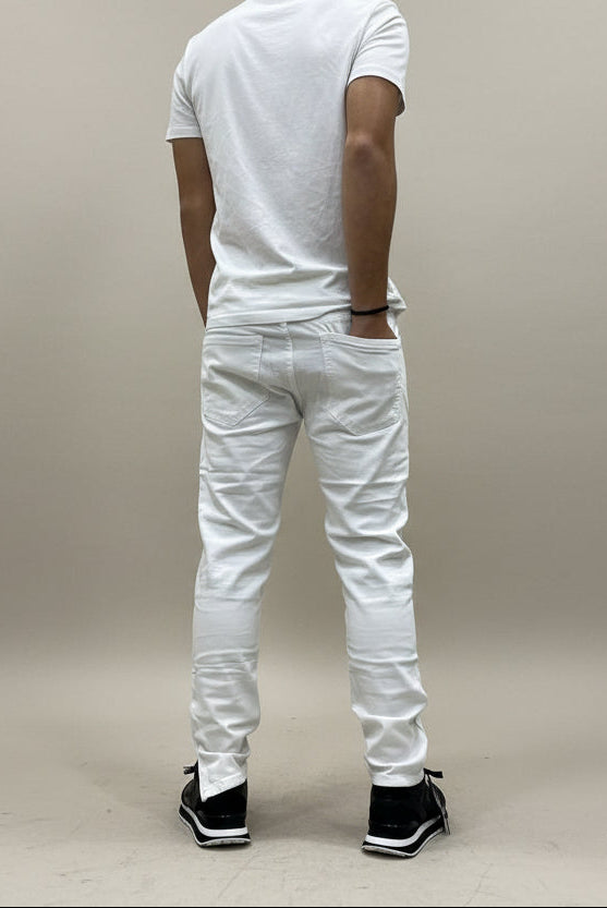 Jeans Biker White KSlab